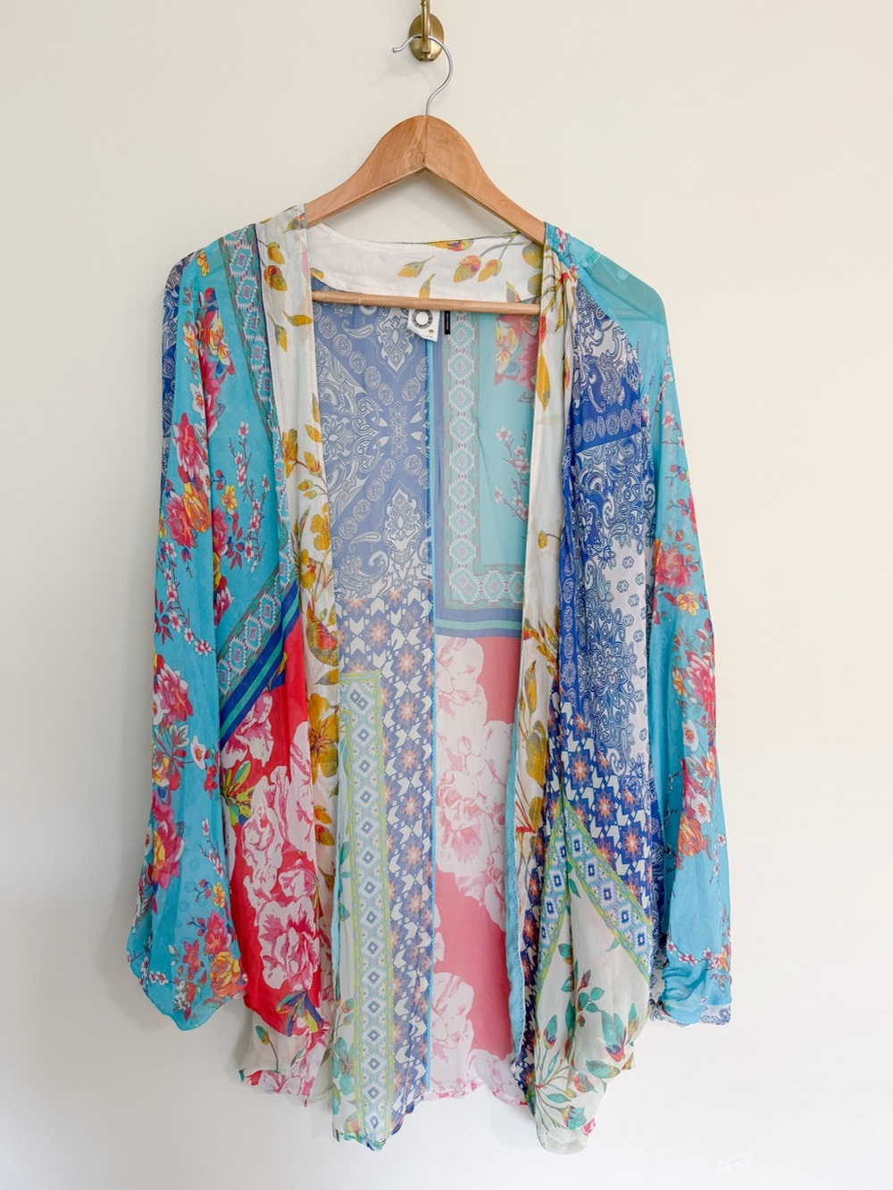 Anthropologie Akemi & Kim Printed Patchwork Kimono